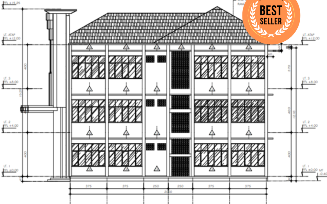RANCANGAN STRUKTUR BETON BERTULANG GEDUNG LANTAI 3 SEBAGAI BANGUNAN SEKOLAH DASAR (SD)